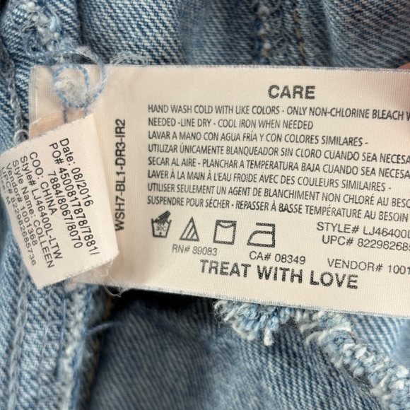 L.E.I. Sherpa Collar Denim Jacket Juniors M Blue Jean Trucker Plaid Lined Vtg - Picture 10 of 10